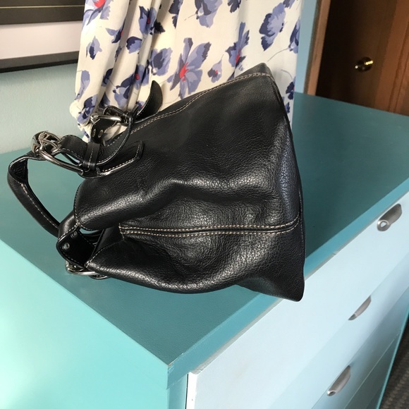 Tignanello black leather square satchel - Picture 7 of 10